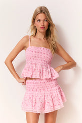 Elin Floral Cotton Voile Skirt