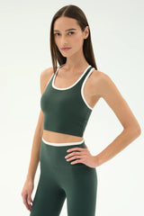 Amber Airweight Bralette - Military/White