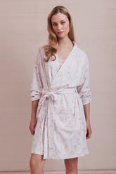 Couturebud x Roller Rabbit Candy Heart Stripe Blake Robe