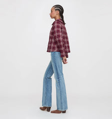 Couturebud The Blake Jacket - Berry Wallace Plaid