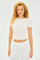 Jennie Jersey Tee - White