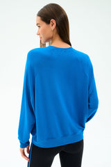 Andie Oversize Fleece Sweatshirt - Classic Blue