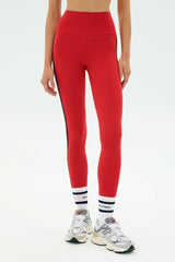 Ella High Waist Airweight 7/8 - Pirate Red/Indigo