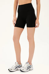Sprint High Waist 6" Rigor Short - Black