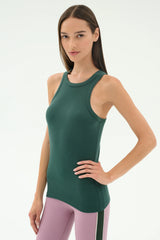 Kiki Rib Tank Full Length - Military