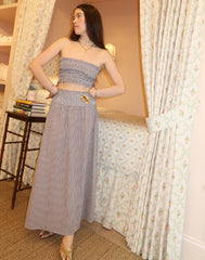 CouturebudThe Delphine Nap Skirt - Chocolate Gingham