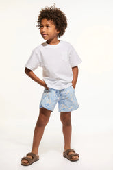 Little Boy Swim Shorts - WHISPER BLUE