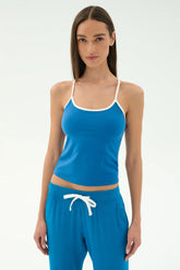 Airweight Tank - Stone Blue/White