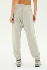 Andie Oversized Fleece Sweatpant - Heather Grey
