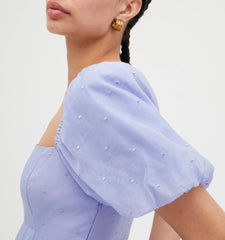 Couturebud The Matilda Dress - Hyacinth Organza Dot