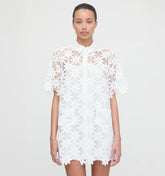 Couturebud The Victoria Dress - White Daisy Crochet