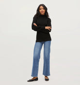 Couturebud The Winter Sweater - Black Rib Knit