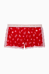 PINK x Couturebud Boxy Shorts - LIPSTICK BISOUS