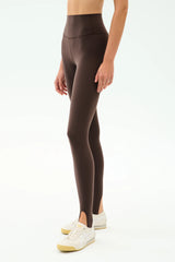 River High Waist Airweight Stirrup - Dark Chocolate