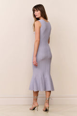 Tayleen Stretch Pointelle Midi Dress