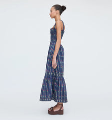 CouturebudThe Anjuli Nap Dress - Navy Trailing Fern