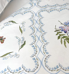 Couturebud The Duvet Cover - White Floral Patchwork