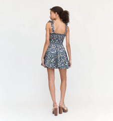 Couturebud The Ribbon Charlotte Nap Dress - Navy Bluebonnet
