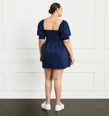 Couturebud The Athena Nap Dress - Navy Cotton