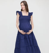 Couturebud The Maternity Ellie Nap Dress - Navy Cotton