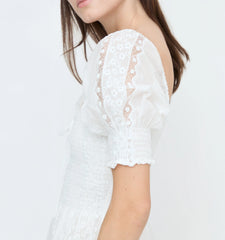 CouturebudThe Madeline Nap Dress - White Broderie Voile
