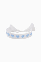 Blue Hearts Woven Bracelet