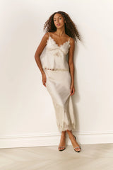 Evony Satin Crepe Top