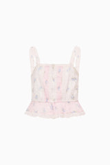 Little Girls Jessamine Mixed Print Top