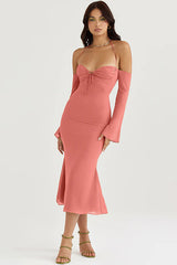 Naomi Halter Midi Dress