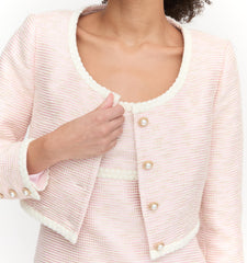Couturebud The Bernadette Jacket - Rose Tweed
