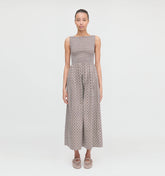 Couturebud The Cosima Nap Dress - Chocolate Circular Lattice