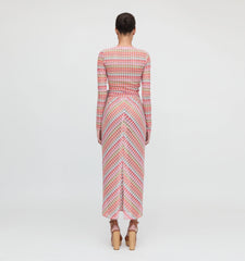 Couturebud The Zoey Maxi Skirt - Pastel Crochet Knit