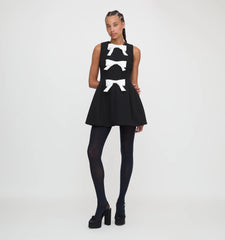 Couturebud The Blythe Bow Dress - Ivory Bows