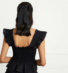 Couturebud The Belle Bow - Black Grosgrain