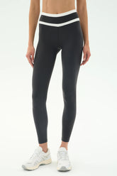 Mason High Waist Rigor Full Length - Graphite/White