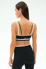 Eva Rigor Double Strap Bra - Black/Military