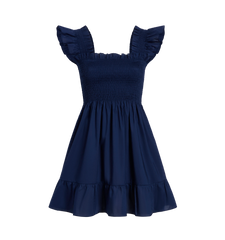 Couturebud The Elizabeth Nap Dress - Navy Cotton