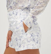 Couturebud The Lisette Short - Pressed Flowers Satin Faille