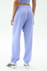 Andie Oversized Fleece Sweatpant - Purple Haze