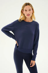Sonja Fleece Sweatshirt - Indigo