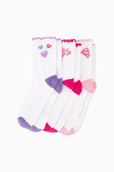 Couturebud x Roller Rabbit Vintage Valentine Ruffle Sock Set