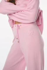 Couturebud x MAX&MOI Billie Pant - PINK CASHMERE AND PINK FUR TRIM