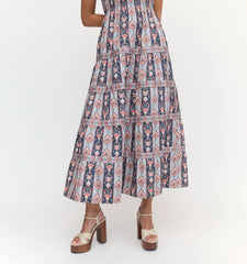 Couturebud The Kimmy Nap Dress - Navy Emma Stripe