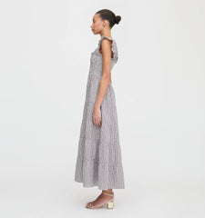 CouturebudThe Ellie Maxi Nap Dress - Chocolate Gingham