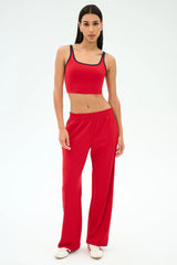 Maxie Rigor Track Pant - Pirate Red/Indigo