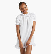 Couturebud The Katherine Nap Dress - White Swiss Dot