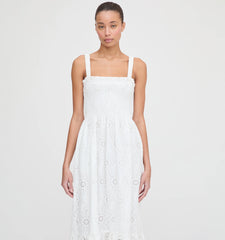 CouturebudThe Anjuli Nap Dress - White Trellis Broderie