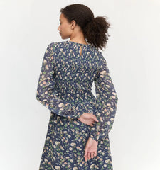 Couturebud The Ruby Nap Dress - Navy Bluebonnet