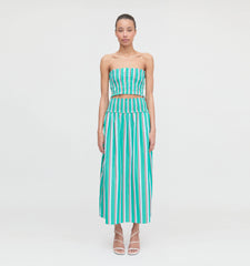 Couturebud The June Nap Top - Sunset Stripe