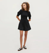 Couturebud The Vivi Nap Dress - Black Cotton